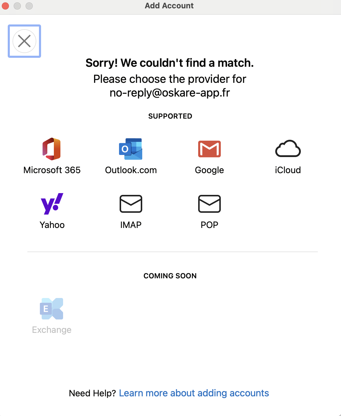 failed connection image